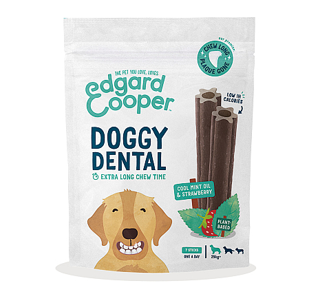 Edgard & Cooper Doggy Dental Aardbei en Mint Large 7 st