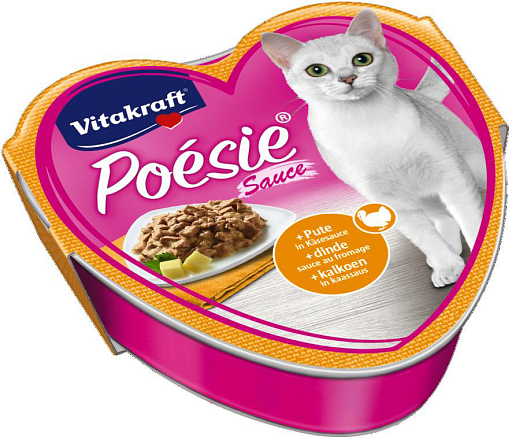 Vitakraft kattenvoer Poésie Sauce kalkoen in kaassaus 85 gr