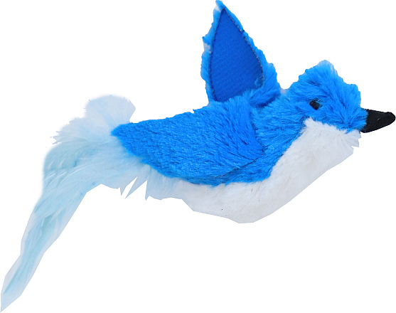 Vogel met Verenstaart Assorti 13 cm