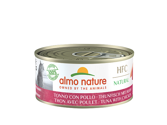 Almo Nature kattenvoer HFC Tonijn & Kip 150 gr