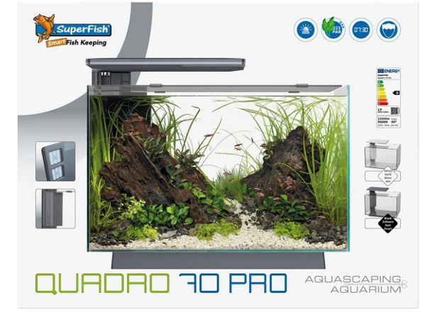 SUPERFISH AQUARIUM QUADRO 70 PRO WIT