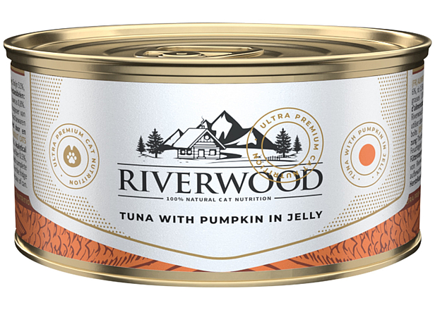 Riverwood kattenvoer Tuna with Pumpkin in Jelly 85 gr