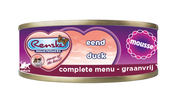 Renske kattenvoer Vers Vlees maaltijd Eend <br>70 gr