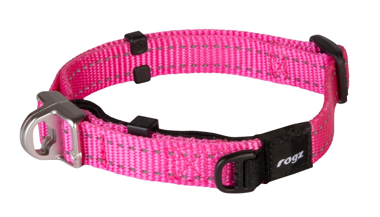 Rogz Beltz Utility halsband Safety pink