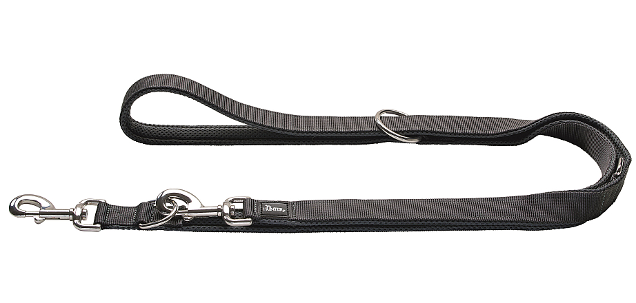 Hunter verstelbare hondenlijn Divo & Maldon Grijs/Grijs 2 mtr