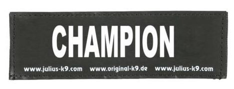 Julius K9 Velcro stickers L CHAMPION