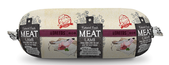Natural Fresh MEAT hondenworst lamb <br>250 gr